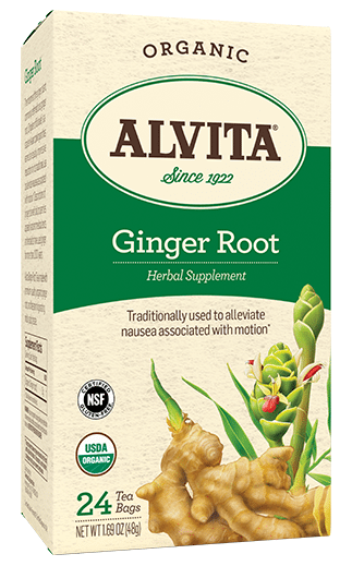 Ginger Root Tea Bags, Caffeine Free, 24 Tea Bags, 2.12 oz (60 g), Alvita Teas