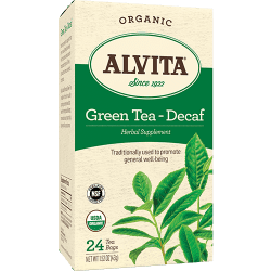 Chinese Green Tea, (Plain), Caffeine Free, 1.27 oz (36 g), 24 Tea Bags, Alvita Teas