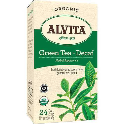 Chinese Green Tea, (Plain), Caffeine Free, 1.27 oz (36 g), 24 Tea Bags, Alvita Teas