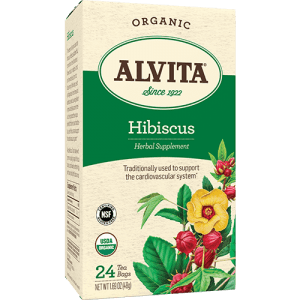 Organic Hibiscus Tea, 24 bags, Alvita Teas