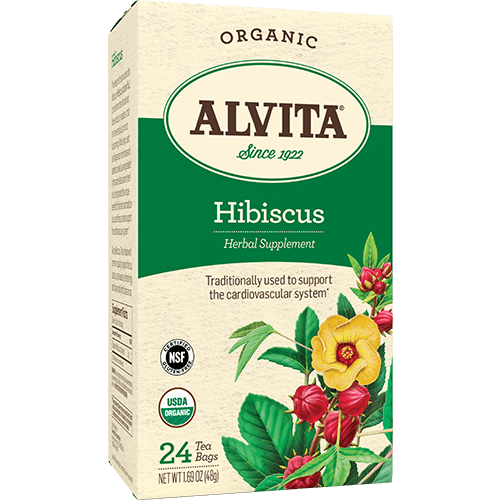Organic Hibiscus Tea, 24 bags, Alvita Teas
