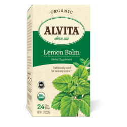 Organic Lemon Balm Tea, 24 bags, Alvita Teas