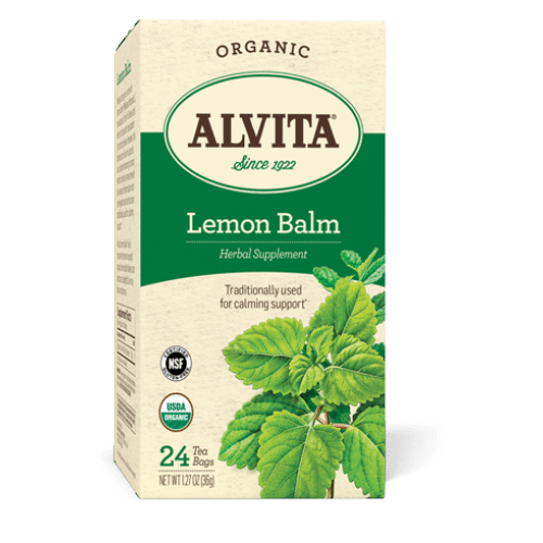 Organic Lemon Balm Tea, 24 bags, Alvita Teas