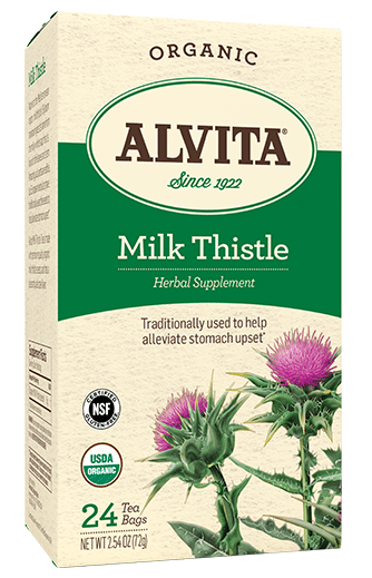 Milk Thistle Tea Bags, Caffeine Free, 24 Tea Bags, 2.12 oz (60 g), Alvita Teas