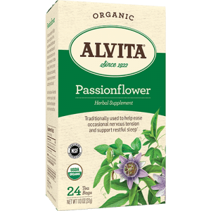 Organic Passion Flower Tea, 24 bags, Alvita Teas
