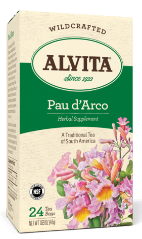 Pau D' Arco Tea Bags, Caffeine Free, 24 Tea Bags, 2.12 oz (60 g), Alvita Teas