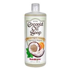 nutribiotic coconut oil soap Peppermint & Bergamot 32 oz