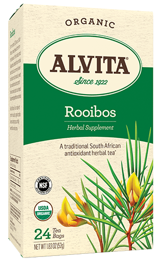 Rooibos Leaf Tea Bags, Caffeine Free, 24 Tea Bags, Alvita Teas