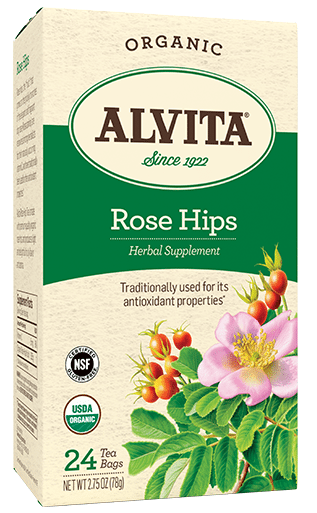 Rose Hips Tea Bags, Caffeine Free, 30 Tea Bags, 3 oz (85 g), Alvita Teas