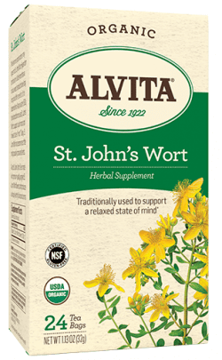 St. John's Wort Tea Bags, Caffeine Free, 24 Tea Bags, Alvita Teas