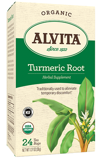 Organic Turmeric Tea, 24 bags, Alvita Teas